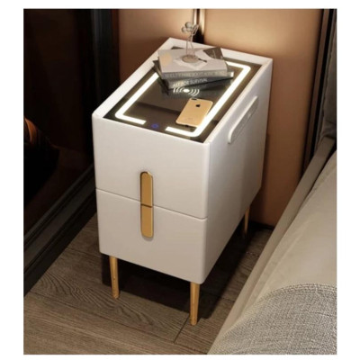 Kệ TV 4.0 có sạc không dây, đầu cắm USB, mặt kính cường lực hiện đại sang trọng