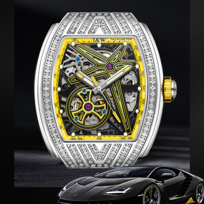 Đồng Hồ Nam I&W Carnival 759G2 Chính Hãng Full Box Chống Nước Kính Chống Xước Dây Silicone BH 5 Năm (Máy Cơ Tự Động)