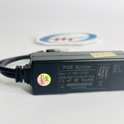 bộ chuyển nguồn poe 48v-12v dùng cho camera, Hàng Chính Hãng.