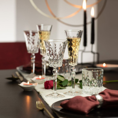 Ly Rượu Vang Thuỷ Tinh Pha Lê Ý RCR - Marilyn Flute Goblet 170ml