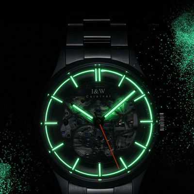 Đồng hồ nam chính hãng IW CARNIVAL IW588G-1 Kính sapphire ,chống xước ,Chống nước 30m ,Bảo hành 24 tháng,Máy cơ (Automatic),dây kim loại thép không gỉ 316L, thiết kế đơn giản dễ đeo