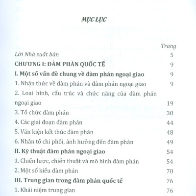 Phong Cách Đàm Phán Ngoại Giao (Sách chuyên khảo)