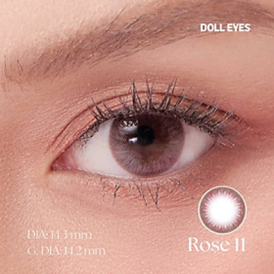 Kính áp tròng DOLL EYES Rose-11 14,3mm - Ready For Love Collection