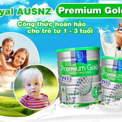 Sữa Hoàng Gia Úc   cho trẻ từ 1 - 3 tuổi Royal AUSNZ Premium Gold 3 