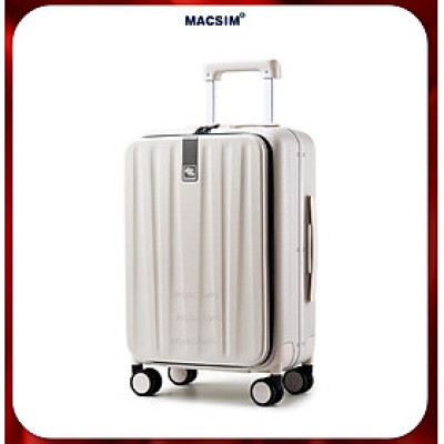 Vali cao cấp Macsim Hanke MSH9860  24 inch- Hàng loại 1 màu trắng