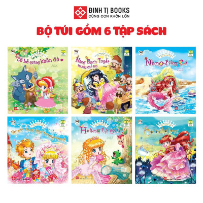 Sách -Truyện Kể Cho Bé Trước Giờ Đi Ngủ - Ngày Xửa Ngày Xưa - Combo 6 Cuốn - Đinh Tị Books