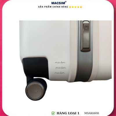Vali cao cấp Macsim Aksen hàng loại 1 MSAK6608 cỡ 28 inch màu trắng