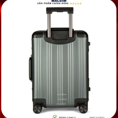 Vali hợp kim nhôm cao cấp Macsim MSLV1802 cỡ 20 inches màu xám/ ghi hàng loại 1