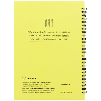 Tập Vẽ Lò Xo Art Sketch B5 - 40 Trang 220 - The Sun 02