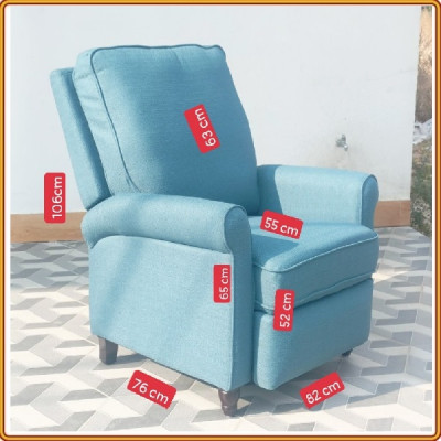 Ghế thư giãn ngã vải nì, phù hợp nail, spa, mi nối, tận hưởng thư giãn gian phòng khách nhà bạn JUNO SOFA