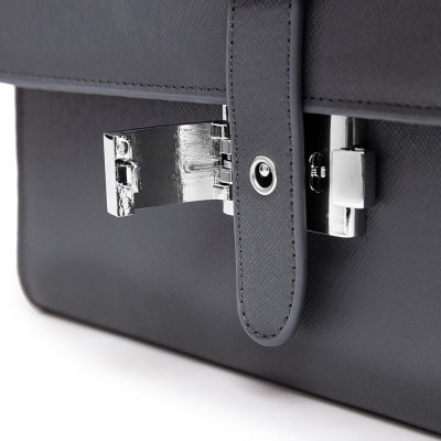 Clutch Cầm Tay Nam Da Bò HT08 Màu Ghi