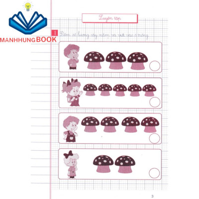 Sách Bổ Trợ - Vở Ô Li Bài Tập Toán Lớp 1 - Quyển 1 (Bám Sát SGK Kết Nối Tri Thức Với Cuộc Sống)