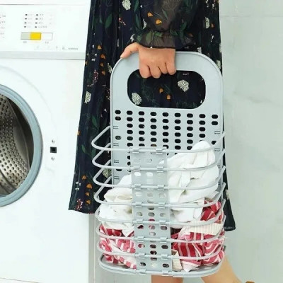 Giỏ đựng đồ gấp gọn thông minh Việt Nhật tặng móc dính trong , giỏ treo tường đựng quần áo đồ dùng nhà tắm (Màu ngẫu nhiên) - HÀNG VIỆT NAM