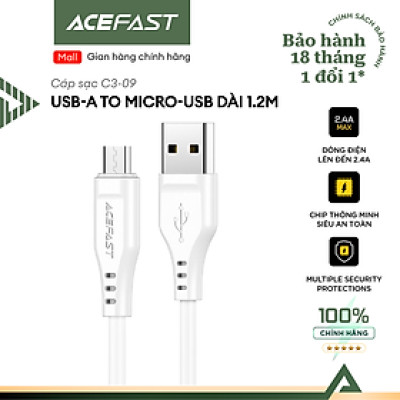 Cáp Acefast Micro (1.2m) - C3-09 Hàng chính hãng Acefast