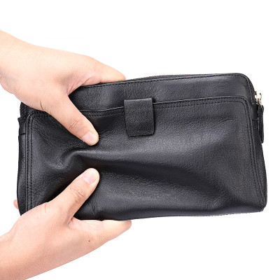 Ví cầm tay nam DA BÒ THẬT  - BEE GEE VNA9028