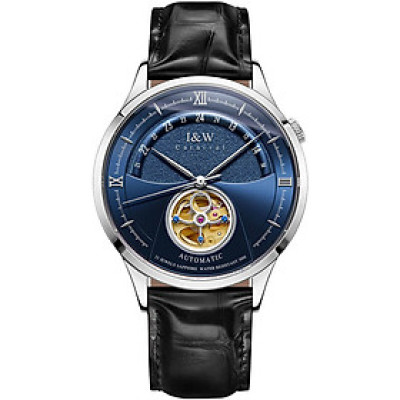 Đồng hồ nam chính hãng IW CARNIVAL IW525G-5 Kính sapphire ,chống xước,Chống nước ,Bảo hành 24 tháng,Máy cơ (Automatic),Dây da cao cấp,thiết kế lộ cơ thể thao