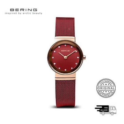Đồng Hồ Nữ Bering Red Mesh Màu Đỏ 10126-363