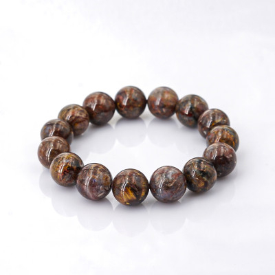 Vòng tay phong thủy Pietersite Nâu Vàng VIP 15mm