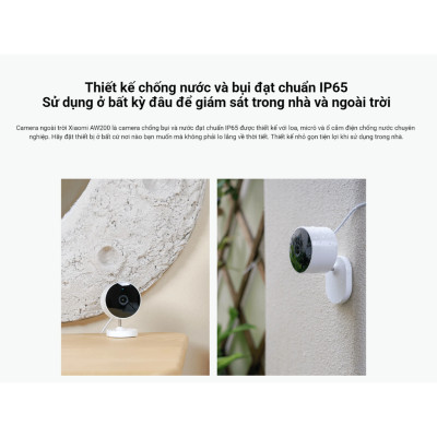 Camera Ngoài Trời Xiaomi Outdoor Camera AW200 Full HD - Bản quốc tế - Bảo hành 12 tháng - Hàng chính hãng