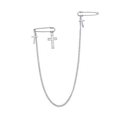 Cài áo quần chữ thập phụ kiện hip hop trend punk rock Âu Mỹ thời trang giới trẻ mẫu mới