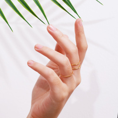 Nhẫn bạc nữ cá tính hai đai hở Gix Jewel N44