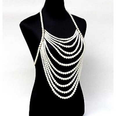 Chuỗi ngọc trai phụ kiện trang sức body sexy sang chảnh quyến rũ