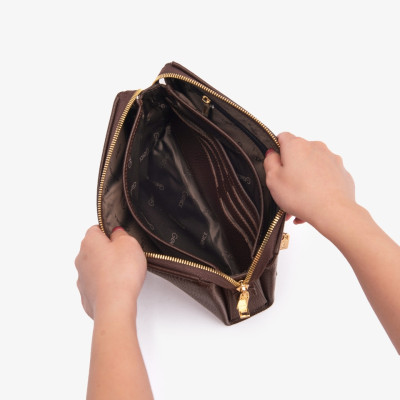 Ví Cầm Tay Nam Chính Hãng GENCE RB12 Da Bò Khóa Vân Tay Khóa Số Cao Cấp Màu Đen