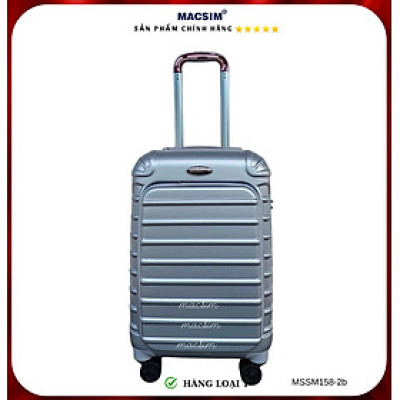Vali cao cấp Macsim Smooire MSSM158-2b cỡ 20 inch màu silver - Hàng loại 1