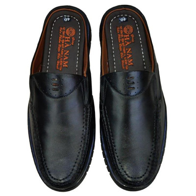 Dép Bít Mũi Nam Da Bò Thật TiTi ĐÔ Cao Cấp GSB2066d