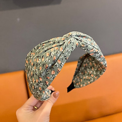 Bờm bản to vintage vải không nhăn cao cấp