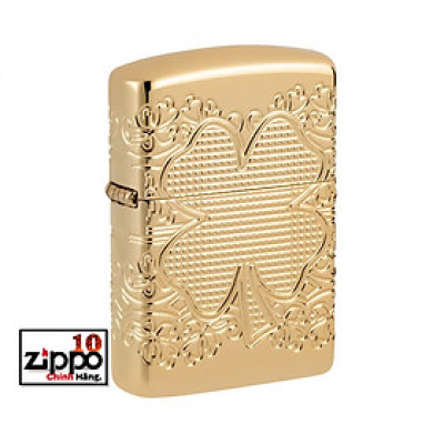 Bật lửa Zippo 46301 Lucky Clover Design - Chính hãng 100%