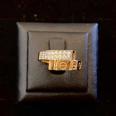 nhẫn vàng 18k đính đá