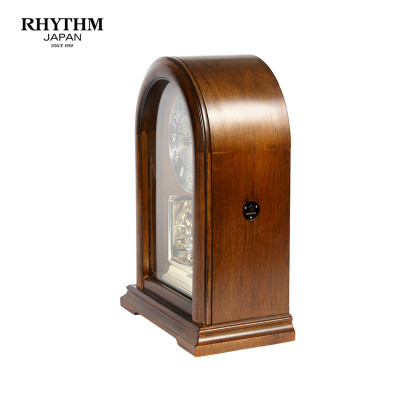 Đồng hồ Để bàn Rhythm CRH240NR06 Kt 22.6 x 31.7 x 12.4cm, Vỏ gỗ. Dùng Pin.
