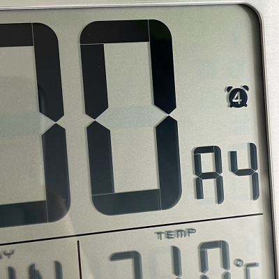 Đồng hồ để bàn, báo thức hiệu RHYTHM - JAPAN LCT084NR19- LCD CLOCKS - Vỏ Nhựa cao cấp ( Kích thước 22.4 x 15 x 1.8cm)