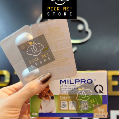 Xổ Giun Sán Virbac MILPRO cho Chó dạng Viên với lớp phủ Vị Thịt Thơm Ngon