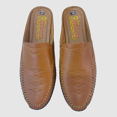 Dép Bít Mũi Nam HÀ NAM Da Bò Thật Cao Cấp GSB20124