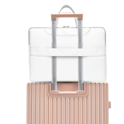 Túi xách da chống sốc laptop máy tính , túi công sở nữ cặp đựng laptop cute dễ thương