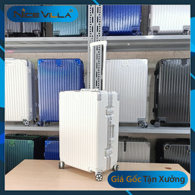 Vali Kéo Khung Nhôm Khóa Sập Cao Cấp Chống Bể Vỡ, Chống Trầy Xước Size 20inch - Size 24inch - Size 29inch