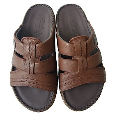 Dép Nam Quai Ngang Đế Doctor BIGGBEN Da Bò Thật DN336