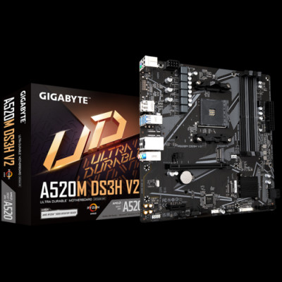 Bo Mạch Chủ Main Gigabyte A520M DS3H V2 Socket AM4 - Hàng Chính Hãng