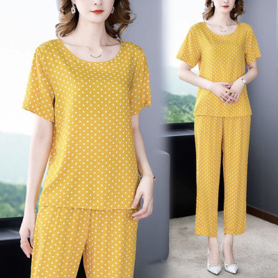 Đồ bộ trung niên Cao Cấp tặng bà tặng mẹ, chất liệu vải mát, form rộng thoải mái, sang trọng quý phái NeSa Shop