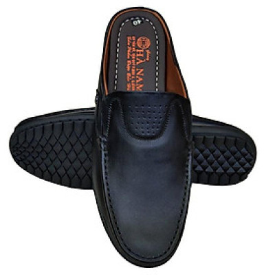 Dép Bít Mũi Nam Da Bò Thật TiTi ĐÔ Cao Cấp GSB2065d