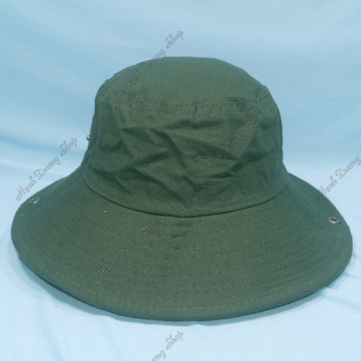 Mũ tai bèo nam vành rộng thêu cờ Việt Nam, chất liệu vải kaki oát mát mẻ, bền chắc - Hạnh Dương