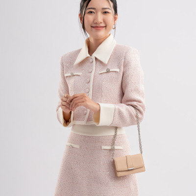 Ví Yuumy ( Thời trang nữ phối dây đeo chéo mini xinh xắn - Ví da Seasand YV101 )