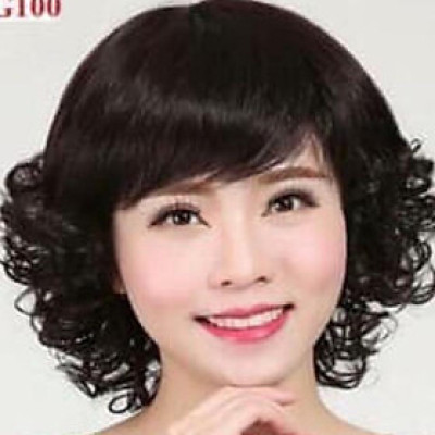 Tóc giả trung niên cao cấp- tặng lưới chùm tóc