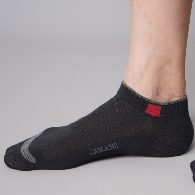 Combo 10 đôi tất vớ nam cổ ngắn Cotton Organic kháng khuẩn khử mùi JAMANO