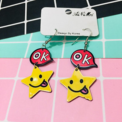 Khuyên tai Bông tai cute, cá tính nhiều mẫu ngẫu nhiên 