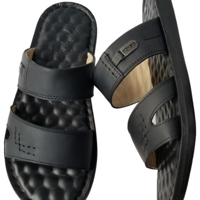 Dép Nam Quai Ngang Da Bò BIGGBEN Cao Cấp DN282