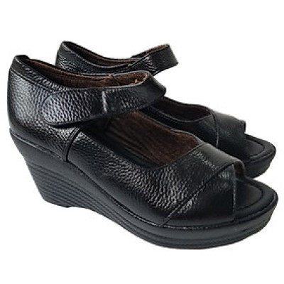 Giày Đế Xuồng Nữ BIGGBEN Da Bò Thật Cao 7 Phân SDX73