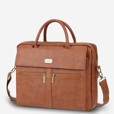 Túi xách công sở nam nữ đựng laptop 15 inch IDIGO MB2 - 6010, túi đựng tài liệu A4 ngăn kéo trước thanh lịch